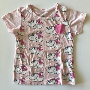 Minnie Mouse Pattern Tee Shirt